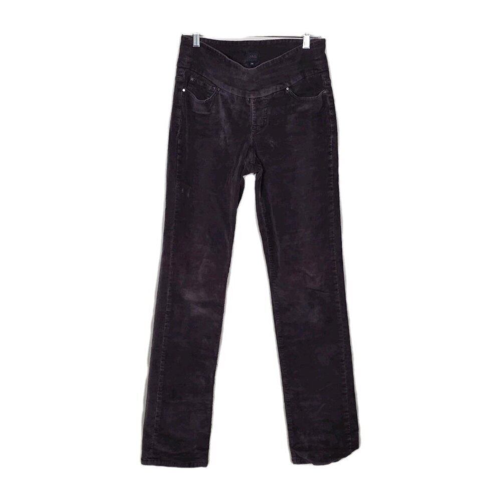 JAG Corduroy Pants Womens 4 Brown Pull On High Rise Straight Pockets Y2K JY106